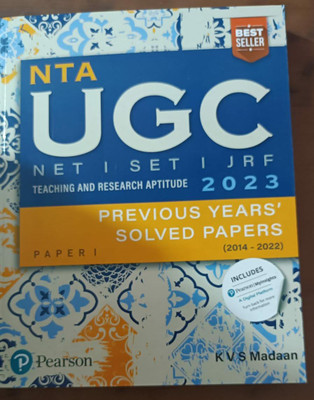 PEARSON NTA UGC NET PAPER-1 (E) KVS MADAAN 2023 Edition 7th(PAPERBACK,PEARSON,ENGLISH)(BOOK, K.V.S MADAAN)