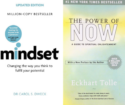 Mindset+The Power Of Now(Paperback, Carol S. Dweck, Eckhart Tolle)