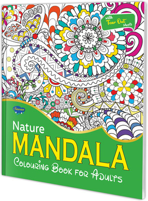 Nature Mandala Colouring Books For Adult :- Nature-Themed Mandala Colouring, Creative Nature Mandala Designs, Stress Relief Mandala Colouring Book For Adults, Mandala Art For Nature Lovers(Paperback, SAWAN)