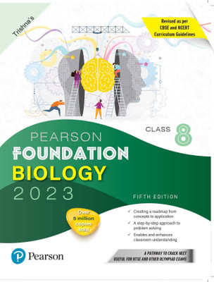 Foundation Biology Class 8, Revised As Per CBSE And NCERT Curriculum Guidelines With Includes Active App -To Gauge Self Preparation - 5th Edition 2023(Paperback, Trishna)