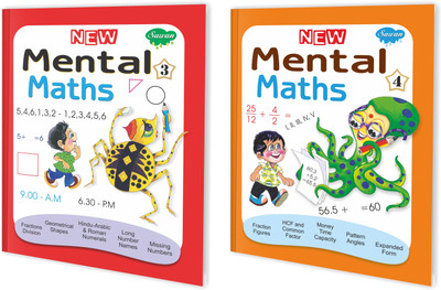 Set Of 2 Maths Learning Books, New Mental Maths-3 And 4(Paperback, Manoj Publications Editorial Board)