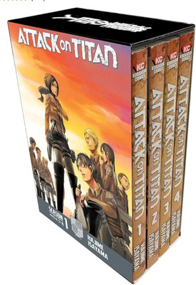 Attack On Titan Season 1 Part 1 Vol.1-4 (Attack On Titan Manga Box Sets By - Hajime Isayama)(Paperback, Hajime Isayama)