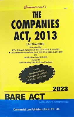 Commercial's Companies Act 2013 Edition 2023(Paperback, COMMERCIAL LAW PUBLISHER)