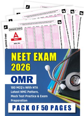 OMR Sheets For Practice NEET 2026 Exam,180 MCQ Latest Pattern Pack Of 50 Pages(Paperback, Adda247 Publications)