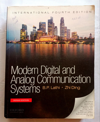 Modern Digital And Analog Communication Systems (Old Used Book)(Paperback, B. P. LATHI, ZHI DING)