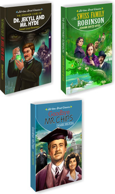 The Strange Case Of Dr. Jekyll And Mr. Hyde, The Swiss Family Robinson, Goodbye Mr. Chips | Set Of 3 All Time Great Classics By Sawan(Paperback, Manoj Publications Editorial Board)