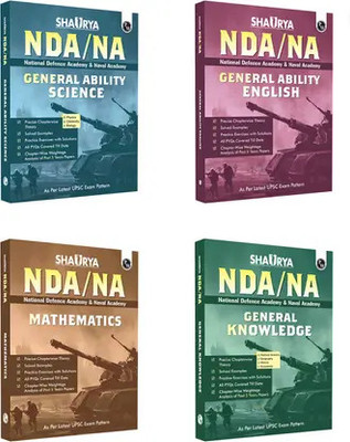 Shaurya Nda/Na General Ability English, General Knowledge, General Ability Science & General Ability Mathematics For 2024(Paperback, pw)