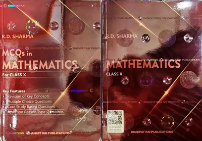 Mathematics For Class 10 - CBSE - By R.D. Sharma For 2023-24/Ed. With MCQs Book - Set Of 2 Books(paperpack, R D Sharma)