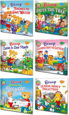 Benny Teaches To Save Water, Benny Save The Tree, Benny Learns To Love Plants, Benny Learns Not To Litter, Benny Learns To Recycle, Benny Learns About Pollution | Set Of 6 Benny Environment Stories(Paperback, Manoj Publications Editorial Board)