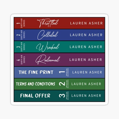 Dirty Air Series Combo ( Collided + Redeemed + Throttled + Wrecked + The Fine Print + Terms And Conditions + The Final Offer ) (Paperback, Asher Lauren)(Paperback, Asher Lauren) Dirty Air Series Combo ( Collided + Redeemed + Throttled + Wrecked + The Fine Print + Terms And Conditions + The Final Offer ) (Paperback, Asher Lauren)(Paperback, Asher Lauren)