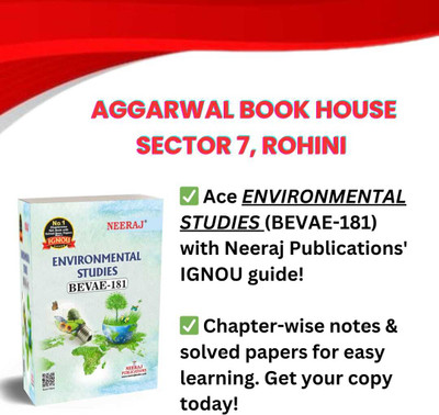 NEERAJ BEVAE-181 Environmental Studies- English Medium -For BA IGNOU - Chapter Wise Help Book / Guide Including Many Solved Sample Papers And Important Exam Notes– Published By Neeraj Publications(Paperback, NEERAJ EXPERTS) NEERAJ BEVAE-181 Environmental Studies- English Medium -For BA IGNOU - Chapter Wise Help Book / Guide Including Many Solved Sample Papers And Important Exam Notes– Published By Neeraj Publications(Paperback, NEERAJ EXPERTS)