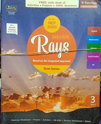 Combo Pack Of 3books Enriched Rays Based On The Integrated Approach Class 3 Term Series 1, 2 , 3(Pepper back, Tapas Guha)