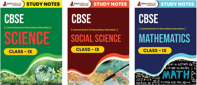 CBSE Class IX Notes Combo - Mathematics, Science, Social Science | Set Of 3 Guide Books In English | Complete Study Material With Solved MCQs(Paperback, EduGorilla Prep Experts)