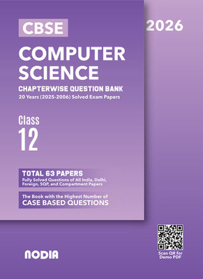 NODIA CBSE Class 12 Computer Science Question Bank 20 Years PYQB For 2026 Exam(Paperback, MCQGPT)
