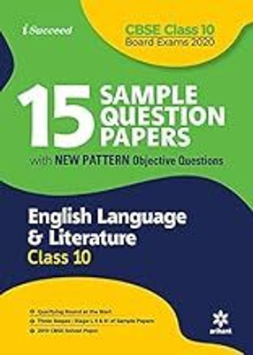 15 Sample Question Papers English Language & Literature Class 10th CBSE 2019-2020(Old Edition)(Paperback, EXPERTS)