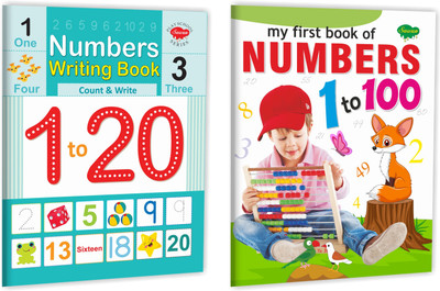 My First Book Of Numbers 1 To 100 And Numbers Writing Book (1 To 20) | Set Of 2 Number Learning Books(Paperback, Manoj Publications Editorial Board)