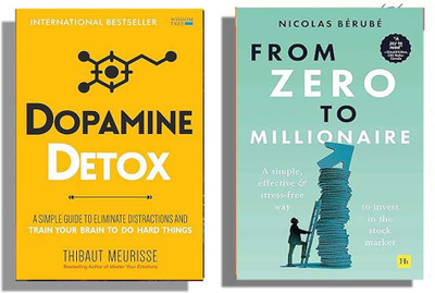 Roopabooks Combo ;- Dopamine Detox & From Zero To Millionaire ( English, Pack 2 ) Bestselling(Paperback, Thibaut Meurisse, Nicolas Bérubé)