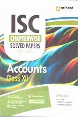 Arihant Isc Chapterwise Solved Papers [2023-2000] Accounts For Class - 12,(Paperback, ANSHUL SHARMA)