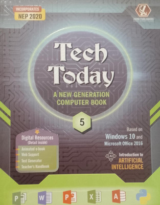 Tech Today A New Generation Computer Book Class 5 (Nep 2020)(Paperback, RUCHI KUSUMWAL)