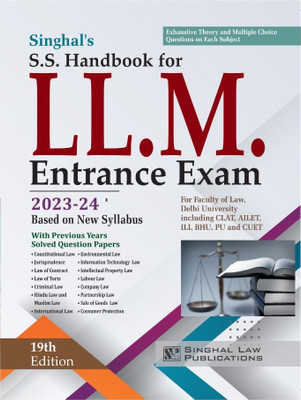 S.S Handbook For LL.M. Entrance Exam Edition 2023-24(Paperback, SINGHAL LAW PUBLISHER)