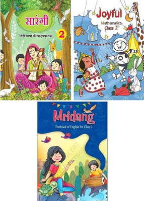 Original NCERT – Class 2 Textbook Set (Sarangi Hindi, Mridang English, Joyful Mathematics) – Latest Edition 2025–26(Paperback, National Council of Educational Research and Training)