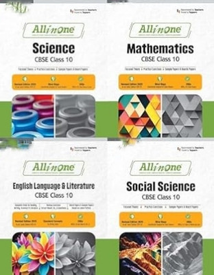 All In One Class 10 CBSE | Science + Maths + SST + English Language - Set Of 4 Books - Based On Latest NCERT - For 2024-25 Exams(Paperback, expersts) All In One Class 10 CBSE | Science + Maths + SST + English Language - Set Of 4 Books - Based On Latest NCERT - For 2024-25 Exams(Paperback, expersts)