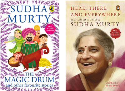 Magic Drum And Other Favourite Stories, The By Sudha Murty & Here, There And Everywhere (SET OF 2 BOOKS)(Paperback, Murty Sudha)