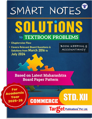 Std 12 Book Keeping And Accountancy | BK | Solutions To All Textbook, Board Problems Chapterwise And Objective Questions | 12th Commerce Books Maharashtra Board | SYJC Commerce Guide(Paperback, Content Team at Target Publications)