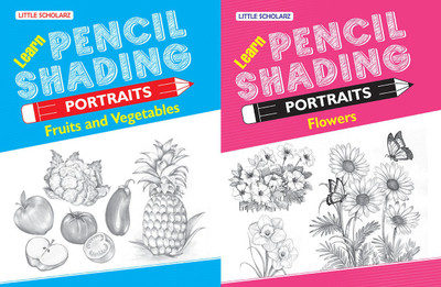 Learn Pencil Shading Portraits - FRUITS, VEGETABLES & FLOWERS(Paperback, LS Editorial Team)