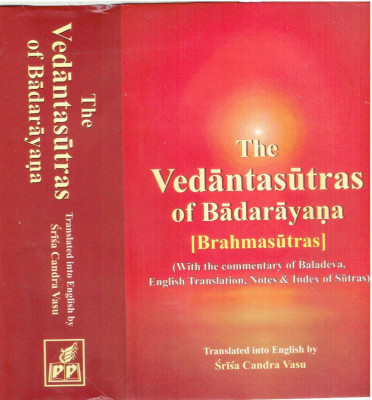 Vedantasutras Of Badarayan (Brahmsutras) (With The Commentry Of Baladeva English Translation)(Hardcover, Srisa Candra Vasu)