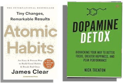 Bestseller 2 Books Combo ( Atomic Habit + Dopamine Detox ) English(Paperback, James Clearr, Nick Trenton)
