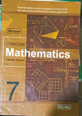 Concise Mathematics Middle School Class 7(Paperback, r.k.bansal, R.k.bansal)