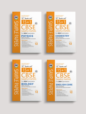 Together With CBSE Sample Paper Class 12 Physics, Chemistry, Biology, English (EAD) 2024 Board Exam (Set Of 4 Books)(Paperback, Rachna Sagar)