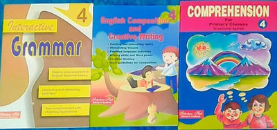 Comprehension For Primary Classes Book 4 & English Composition And Creative Writing Book 4& Interactive Grammar Book 4(Paperback, Shradha Anand, Kamlesh Mohindra, Tanya Luther Agarwal)