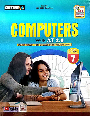 Computer With Ai 2.0 For Class 7 (Based On Windows 10 & Ms Office 2016 With Ms Office 2021 Update) Cordova Publisher(PAPERPACK, KARTIKEY KUMAR)