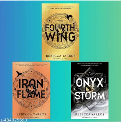 Rebecca Yarros 3 Books Combo:- Fourth Wing + Iron Flame + Onyx Storm, English Paperback Book, By Rebecca Yarros,(Paperback, REBECCA YARROS)