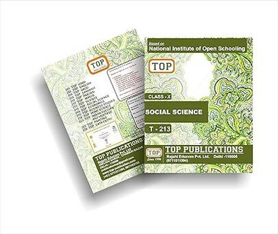TOP NIOS Social Science Guide Class 10 (T-213) Paperback(Paperback, TOP PUBLICATION)