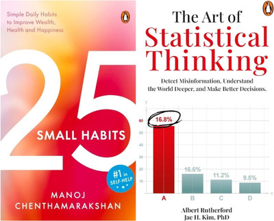 Combo Of 2 Books : 25 Small Habits + The Art Of Statistical Thinking - Combo Of 2 Books Set(Paperback, Albert Rutherford and Manoj Chenthamarakshan) Combo Of 2 Books : 25 Small Habits + The Art Of Statistical Thinking - Combo Of 2 Books Set(Paperback, Albert Rutherford and Manoj Chenthamarakshan)