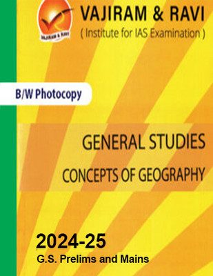Vajiram & Ravi Concepts Of Geography Book For IAS General Studies(GS)-Yellow Book Prelims & Mains 2024-25 Printed Notes- English (Photocopy B/W Study Material) (Paperback Vajiram & Ravi Photocopy) (Paperback, Vajiram & Ravi)(Paperback, Vajiram & Ravi)