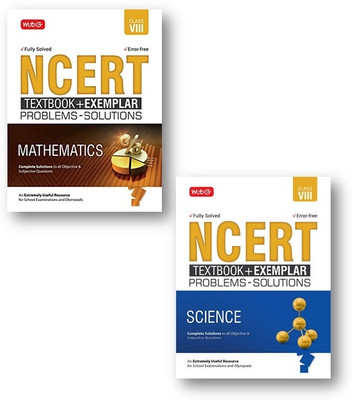 NCERT Textbook + Exemplar Problems Solutions Science & Mathematics (2-Books Set) - Class-8(Paperback, MTG EXPEART TEAM) NCERT Textbook + Exemplar Problems Solutions Science & Mathematics (2-Books Set) - Class-8(Paperback, MTG EXPEART TEAM)