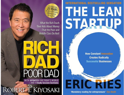 Rich Dad Poor Dad + The Lean Startup(Paperback, Robert T. Kiyosaki and Eric Ries)