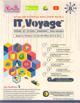 Edusoft IT Voyage For Class - 8 Based On Windows 10 With MS Office 2019 & 2016(Paperback, GAGAN AGARWAL)