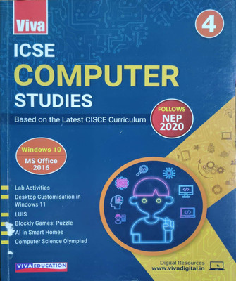 ICSE Computer Studies Based On The Latest CiSCE Curriculum Class 4(Pepper back, Preeti Vasudeva)