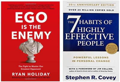 Ego Is The Enemy + The 7 Habits Of Highly Effective 2 BOOKS SET(Paperback, Ryan Holiday, R. Stephen Covey)