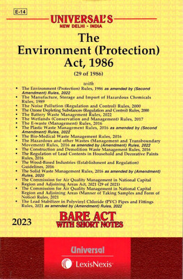 Universal's Environment (Protection) Act, 1986 Along With Allied Rules, Edition 2023(Paperback, Universal Law Publication)