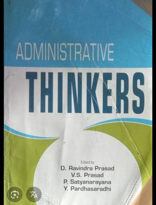 Administrative Thinkers Edited By Dr Ravindra Prasad(Paperback, Unkown)