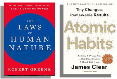 MS Books Combo ;- The Laws Of Human Nature & Atomic Habit ( English, Pack 2)(Paperback, James Clear, Robert Greene)