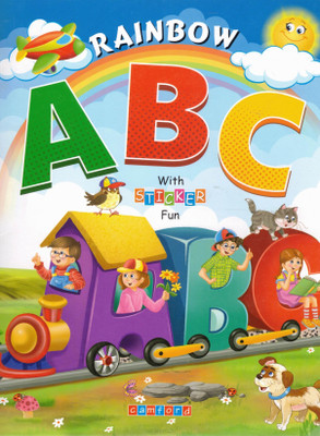 Rainbow ABC – With Sticker Fun | Alphabet Learning Activity Book For Kids | Colourful Letters, Fun Train Theme & Stickers | Camford Publication(Paperback, Genric)