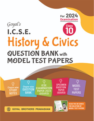 Goyal's ICSE History & Civics Specimen Question Bank With Model Test Papers Class 10 For 2024 Examination(Paperback, GBP Editorial)