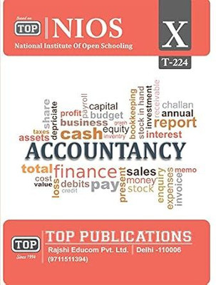 TOP-224 ACCOUNTANCY Class 10th Nios Guide Book English Medium Paperback(Paperback, TOP PUBLICATION)